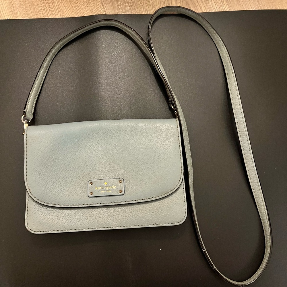 Kate Spade York Grove light green Leather crossbody bag